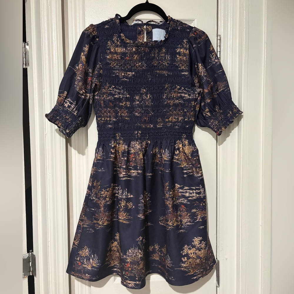 Hill House Vivi Dress Equestrian Toile